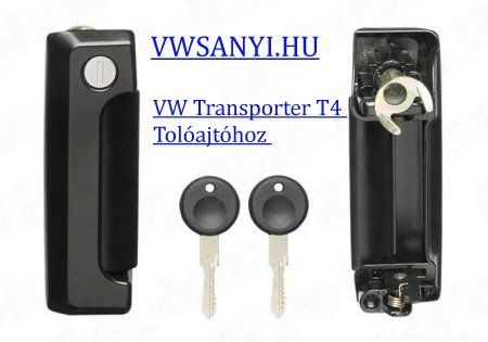 VW Tranporter T4 Tolóajtó kilincs + zár + Kulcs 7D0843704A