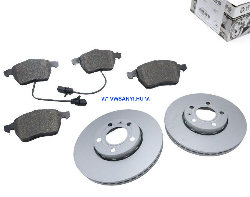 Gyári original első féktárcsa + fékbetét készlet AUDI A4 B6 , B7