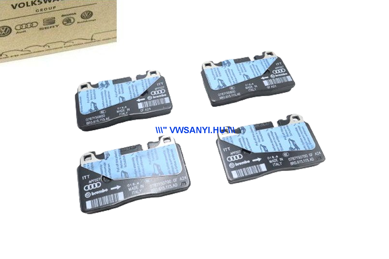 Gyári original első fékbetét készlet 8R0698151AA - 8R0698151AH