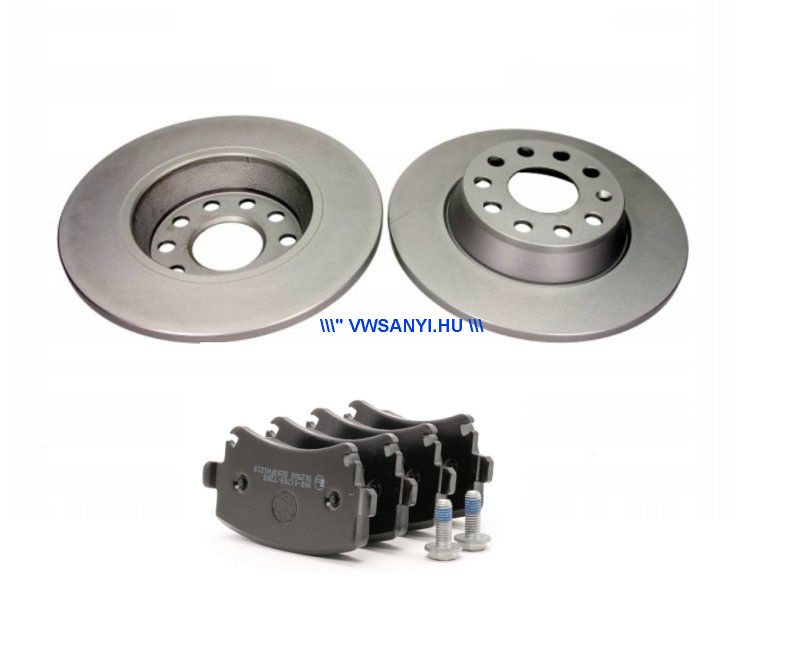 Hátsó féktárcsa 282x12MM 5/112 + fékbetét készlet 